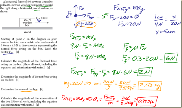 Friction - Problem Solving - Regents Physics